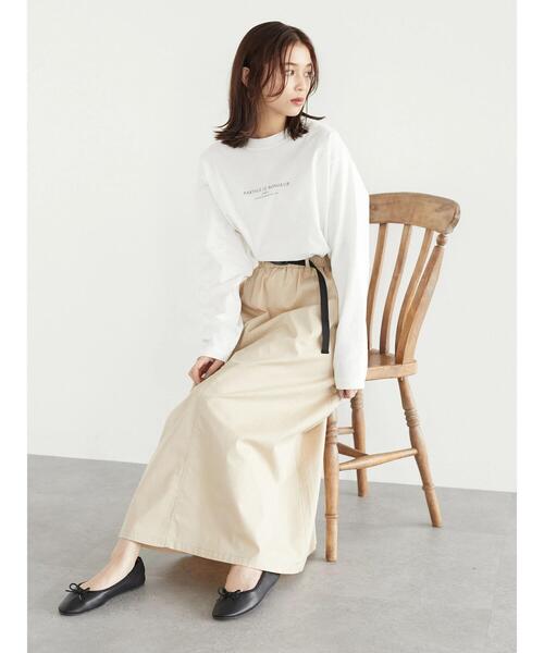 Green　Parks（グリーンパークス）の「キャンパースカート＊（スカート・レディース・ピンク/カーキ系1/ベージュ・FREE）」の7枚目の写真