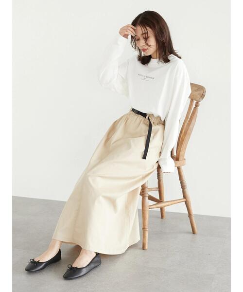 Green　Parks（グリーンパークス）の「キャンパースカート＊（スカート・レディース・ピンク/カーキ系1/ベージュ・FREE）」の8枚目の写真