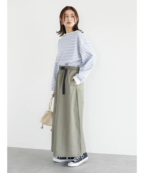 Green　Parks（グリーンパークス）の「キャンパースカート＊（スカート・レディース・ピンク/カーキ系1/ベージュ・FREE）」の11枚目の写真