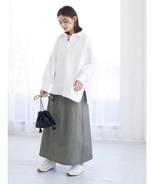 Green　Parks（グリーンパークス）の「キャンパースカート＊（スカート・レディース・ピンク/カーキ系1/ベージュ・FREE）」の16枚目の写真