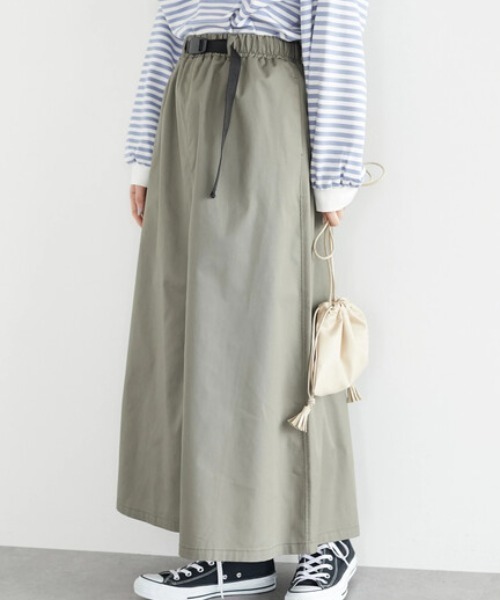 Green　Parks（グリーンパークス）の「キャンパースカート＊（スカート・レディース・ピンク/カーキ系1/ベージュ・FREE）」の3枚目の写真