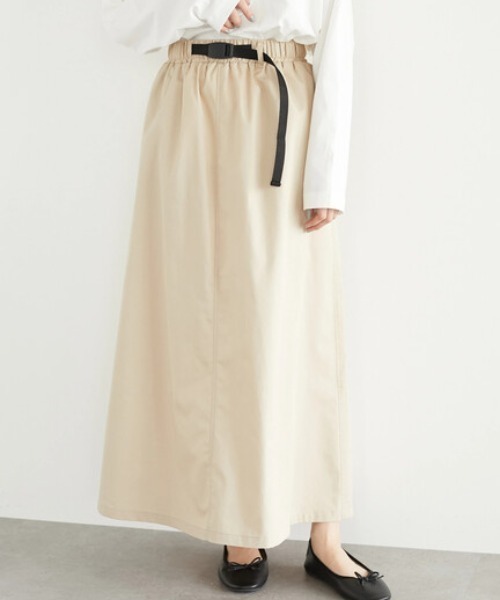 Green　Parks（グリーンパークス）の「キャンパースカート＊（スカート・レディース・ピンク/カーキ系1/ベージュ・FREE）」の2枚目の写真