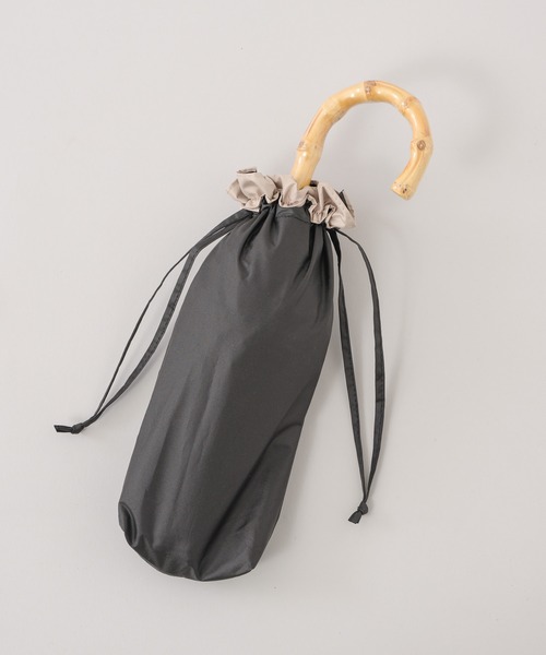 because（ビコーズ）の「because ヒートカットバイカラーフリル晴雨兼用ミニ日傘（折りたたみ傘・レディース・ブラック/ベージュ・FREE）」の16枚目の写真