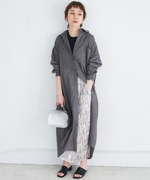 coca（coca） | たっぷりガーゼシャツワンピース(シャツワンピース)