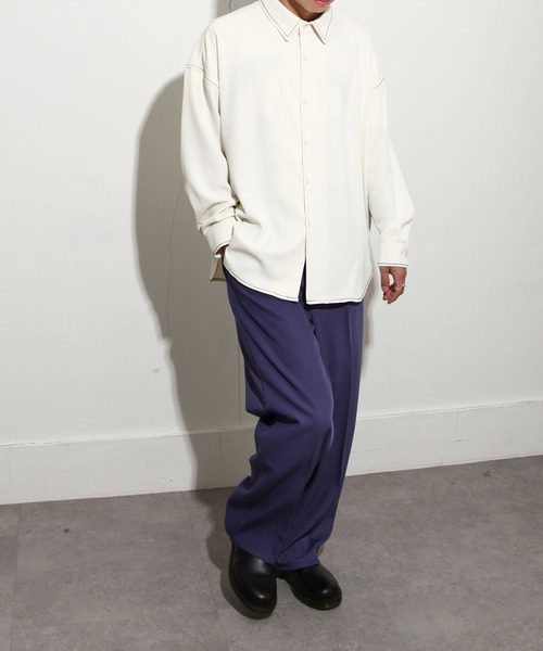 OAMC デザインステッチオーバーシャツ　ホワイト OAMC for Editionの最新作が8月4日に発売