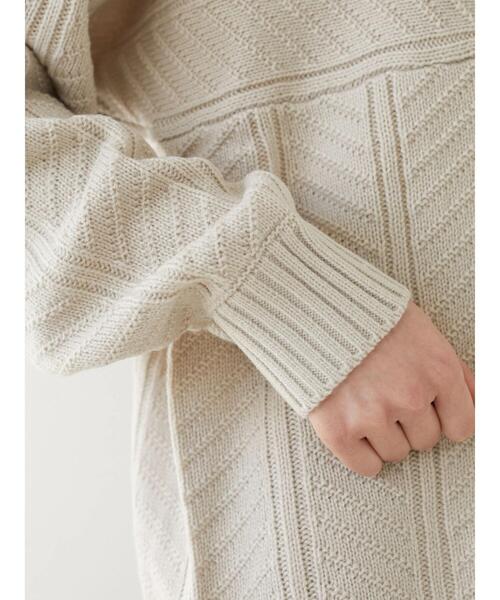 Furryrate（ファーリーレート）の「・furry rate ヘリンボーンドルマンニット＊（ニット/セーター・レディース・グリーン/アイボリー/オレンジ・FREE）」の11枚目の写真