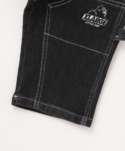 XLARGE KIDS(エクストララージキッズ)の「デニムワーク7分丈パンツ(デニムパンツ・キッズ・ブラック/ネイビー/ライトグレー・100cm/90cm/120cm/130cm/140cm/110cm)」の9枚目の写真