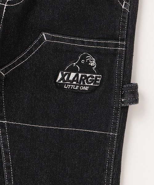 XLARGE KIDS(エクストララージキッズ)の「デニムワーク7分丈パンツ(デニムパンツ・キッズ・ブラック/ネイビー/ライトグレー・100cm/90cm/120cm/130cm/140cm/110cm)」の12枚目の写真