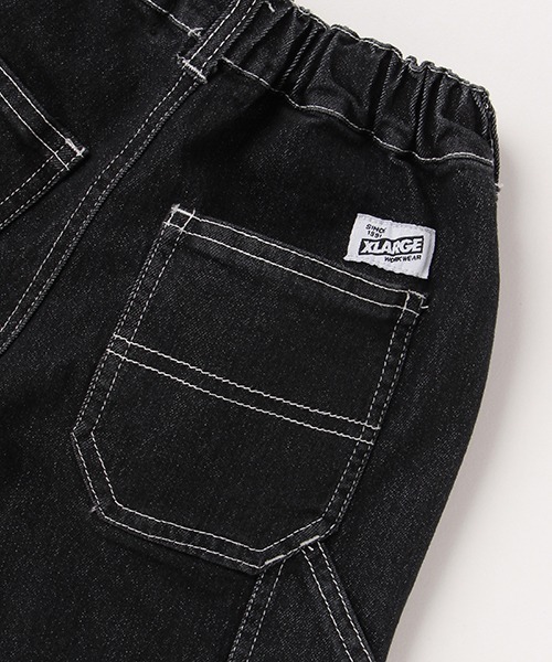 XLARGE KIDS(エクストララージキッズ)の「デニムワーク7分丈パンツ(デニムパンツ・キッズ・ブラック/ネイビー/ライトグレー・100cm/90cm/120cm/130cm/140cm/110cm)」の13枚目の写真