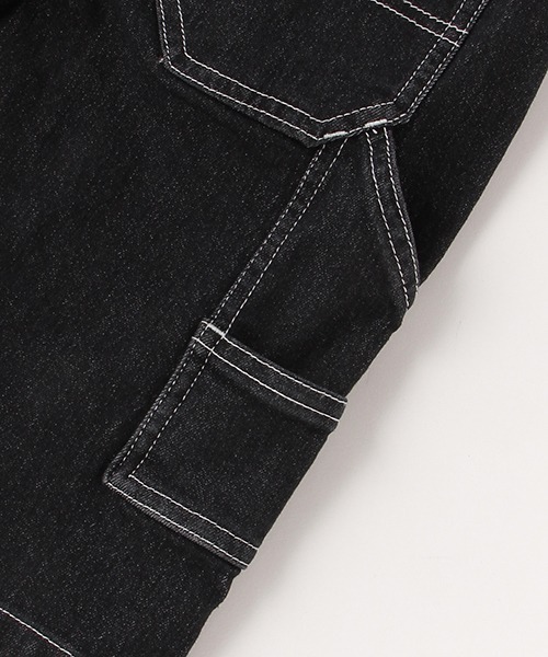 XLARGE KIDS(エクストララージキッズ)の「デニムワーク7分丈パンツ(デニムパンツ・キッズ・ブラック/ネイビー/ライトグレー・100cm/90cm/120cm/130cm/140cm/110cm)」の14枚目の写真