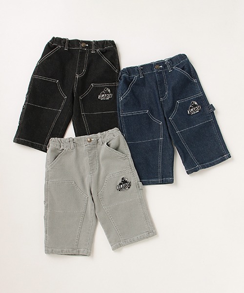 XLARGE KIDS(エクストララージキッズ)の「デニムワーク7分丈パンツ(デニムパンツ・キッズ・ブラック/ネイビー/ライトグレー・100cm/90cm/120cm/130cm/140cm/110cm)」の17枚目の写真