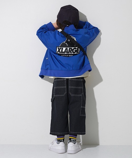 XLARGE KIDS(エクストララージキッズ)の「デニムワーク7分丈パンツ(デニムパンツ・キッズ・ブラック/ネイビー/ライトグレー・100cm/90cm/120cm/130cm/140cm/110cm)」の21枚目の写真