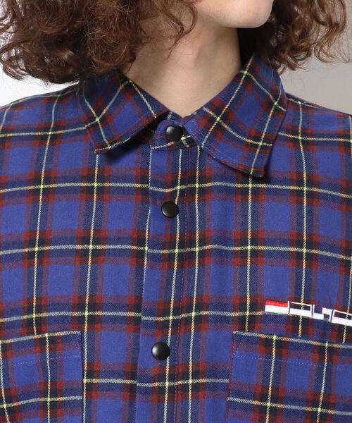 LUSOR（ルーソル）の「LUSOR（ルーソル）スナップボタンチャックシャツ（シャツ/ブラウス・メンズ・グリーン/ブルー・FREE）」の8枚目の写真