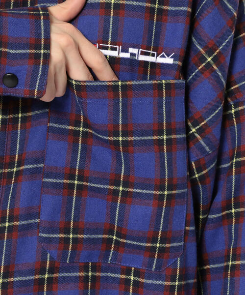 LUSOR（ルーソル）の「LUSOR（ルーソル）スナップボタンチャックシャツ（シャツ/ブラウス・メンズ・グリーン/ブルー・FREE）」の5枚目の写真