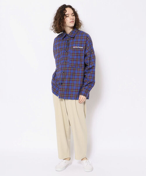 LUSOR（ルーソル）の「LUSOR（ルーソル）スナップボタンチャックシャツ（シャツ/ブラウス・メンズ・グリーン/ブルー・FREE）」の12枚目の写真