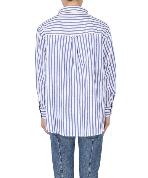 coca（coca）（コカ）の「＼新色登場／ビッグストライプシャツ（シャツ/ブラウス・レディース・ブラック/ブルー/B/A・ONE SIZE/S/M/L）」の20枚目の写真