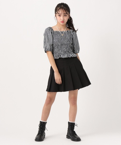 repipi armario（レピピ アルマリオ）の「ギンガムチェックシャーリングブラウス（シャツ/ブラウス・キッズ・ブラック/ベージュ/グリーン/オレンジ系その他・MEDIUM/LARGE）」の18枚目の写真