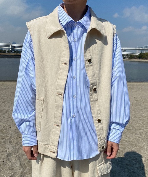 PairPair（ペアペア）の「アソートオーバージレ(ユニセックス)（ベスト・レディース・アイボリー/ダークインディゴブルー/モカ/オレンジ系その他・FREE）」の12枚目の写真