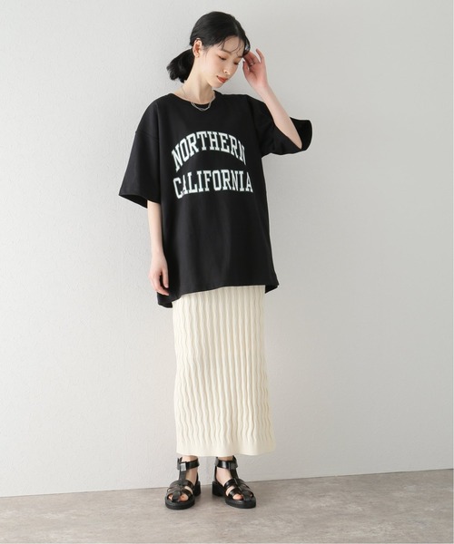 Champion(チャンピオン)の「【Champion/チャンピオン】reverse weave s/sTシャツ(Tシャツ/カットソー・レディース・ブラック/グレー・FREE)」の3枚目の写真
