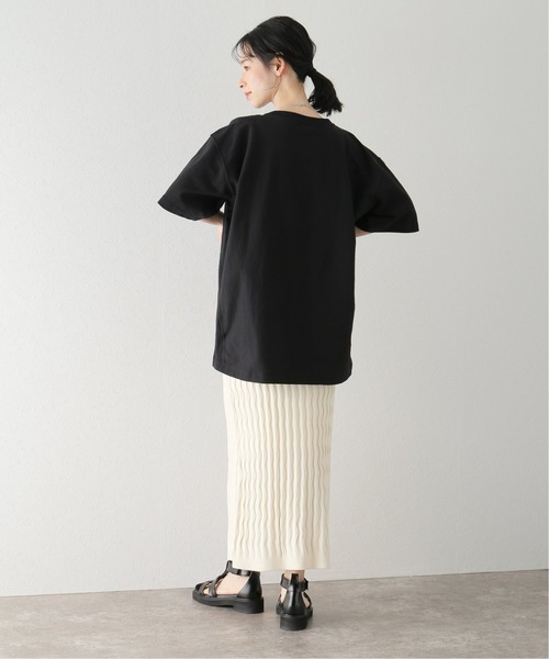 Champion(チャンピオン)の「【Champion/チャンピオン】reverse weave s/sTシャツ(Tシャツ/カットソー・レディース・ブラック/グレー・FREE)」の4枚目の写真