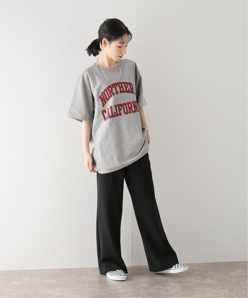 Champion(チャンピオン)の「【Champion/チャンピオン】reverse weave s/sTシャツ(Tシャツ/カットソー・レディース・ブラック/グレー・FREE)」の5枚目の写真