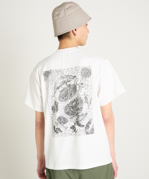 KEEN(キーン)の「HARVEST TECH TEE OCEAN / ハーベスト テックティー オーシャン(Tシャツ/カットソー・メンズ・ホワイト・M/L/XL/S)」の4枚目の写真