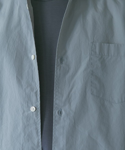 URBAN RESEARCH DOORS（アーバンリサーチドアーズ）の「フェードカラーボックスレギュラーシャツ（シャツ/ブラウス・メンズ・カーキ/ブラック/ホワイト/ブラウン/ブルー・42/38/40）」の6枚目の写真