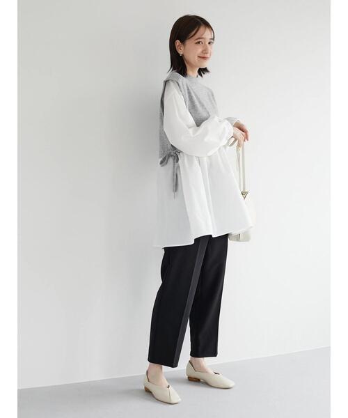 ELENCARE DUE（エレンカーレデュエ）の「・ELENCARE DUE ツイードキリカエチュニック（Tシャツ/カットソー・レディース・ベージュ/ネイビー/グレー・FREE）」の7枚目の写真