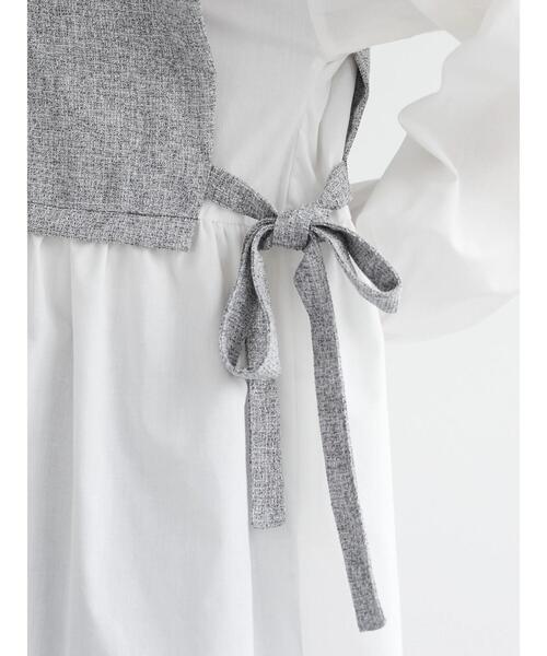 ELENCARE DUE（エレンカーレデュエ）の「・ELENCARE DUE ツイードキリカエチュニック（Tシャツ/カットソー・レディース・ベージュ/ネイビー/グレー・FREE）」の15枚目の写真