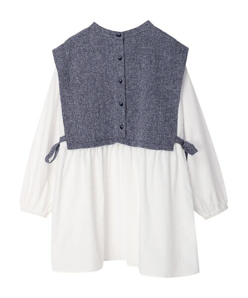 ELENCARE DUE（エレンカーレデュエ）の「・ELENCARE DUE ツイードキリカエチュニック（Tシャツ/カットソー・レディース・ベージュ/ネイビー/グレー・FREE）」の19枚目の写真
