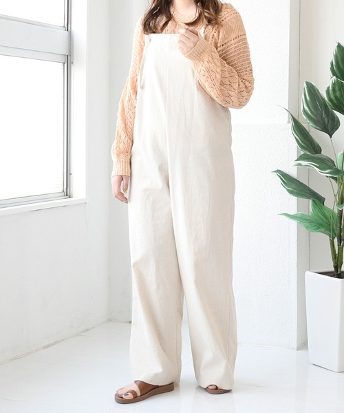 sango（sango）の「サロペット（サロペット/オーバーオール・レディース・ブラウン/キナリ・FREE）」の2枚目の写真