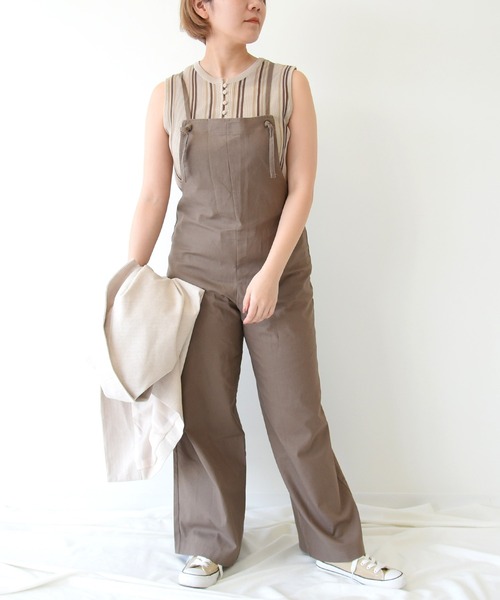 sango（sango）の「サロペット（サロペット/オーバーオール・レディース・ブラウン/キナリ・FREE）」の7枚目の写真