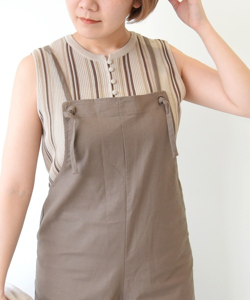 sango（sango）の「サロペット（サロペット/オーバーオール・レディース・ブラウン/キナリ・FREE）」の13枚目の写真