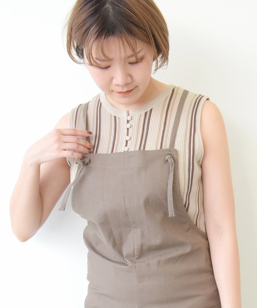 sango（sango）の「サロペット（サロペット/オーバーオール・レディース・ブラウン/キナリ・FREE）」の18枚目の写真