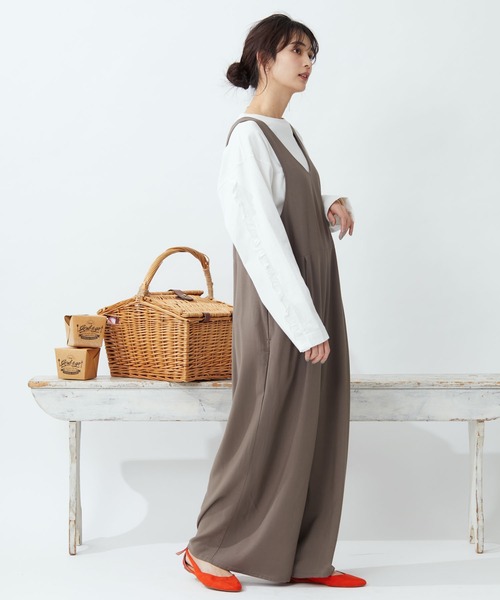 CRAFT STANDARD BOUTIQUE(クラフトスタンダードブティック)の「サロペット *◆(サロペット/オーバーオール・レディース・ブラック/ブラウン/ドット・FREE)」の2枚目の写真