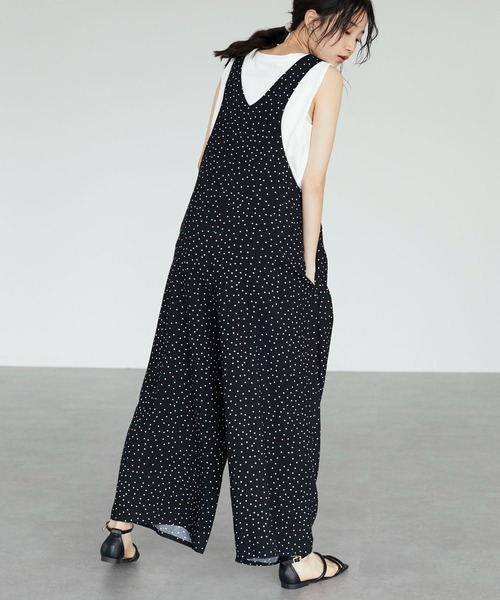 CRAFT STANDARD BOUTIQUE(クラフトスタンダードブティック)の「サロペット *◆(サロペット/オーバーオール・レディース・ブラック/ブラウン/ドット・FREE)」の3枚目の写真