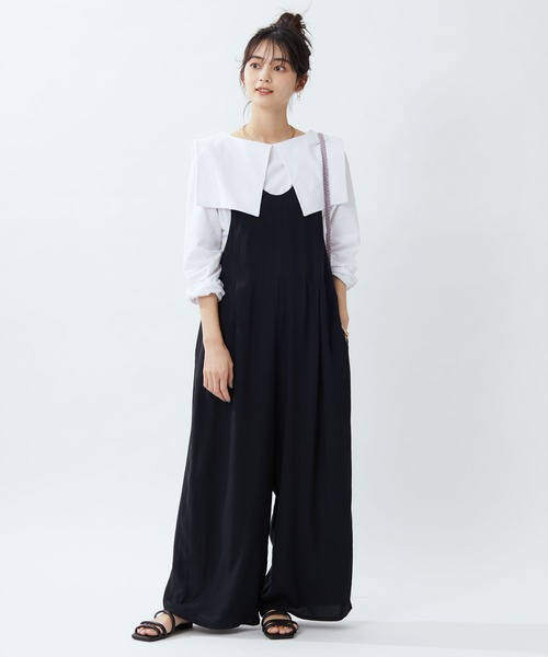 CRAFT STANDARD BOUTIQUE(クラフトスタンダードブティック)の「サロペット *◆(サロペット/オーバーオール・レディース・ブラック/ブラウン/ドット・FREE)」の1枚目の写真