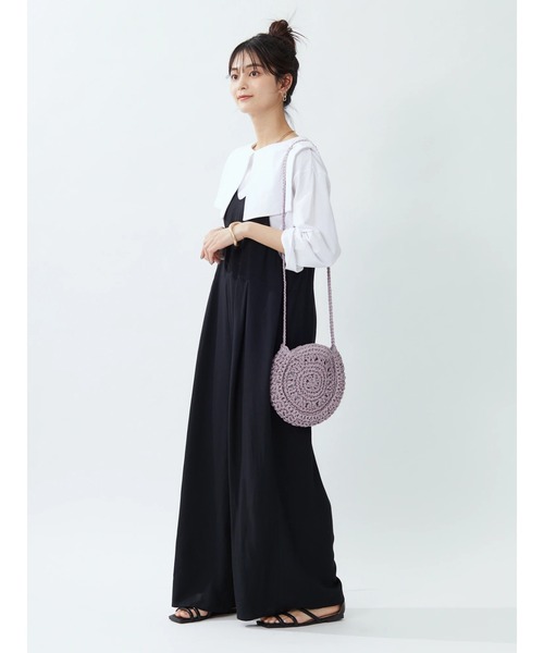 CRAFT STANDARD BOUTIQUE(クラフトスタンダードブティック)の「サロペット *◆(サロペット/オーバーオール・レディース・ブラック/ブラウン/ドット・FREE)」の4枚目の写真