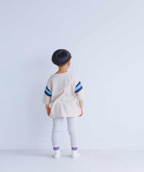 LOWRYS FARM(ローリーズファーム)の「FOODフットボールTシャツ 272898(Tシャツ/カットソー・キッズ・アイボリー/オフホワイト/グレー・110cm/120cm/130cm/140cm/150cm)」の8枚目の写真