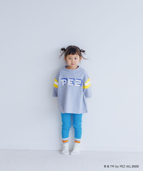 LOWRYS FARM(ローリーズファーム)の「FOODフットボールTシャツ 272898(Tシャツ/カットソー・キッズ・アイボリー/オフホワイト/グレー・110cm/120cm/130cm/140cm/150cm)」の10枚目の写真