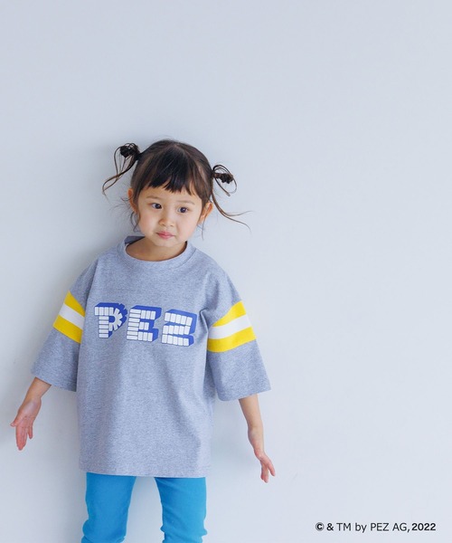 LOWRYS FARM(ローリーズファーム)の「FOODフットボールTシャツ 272898(Tシャツ/カットソー・キッズ・アイボリー/オフホワイト/グレー・110cm/120cm/130cm/140cm/150cm)」の11枚目の写真