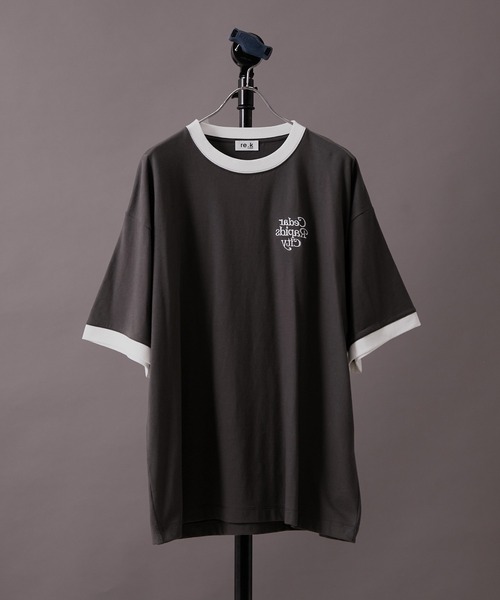 セール】【 re_k by JUNRED 】リンガーグラフィックTシャツ（Tシャツ