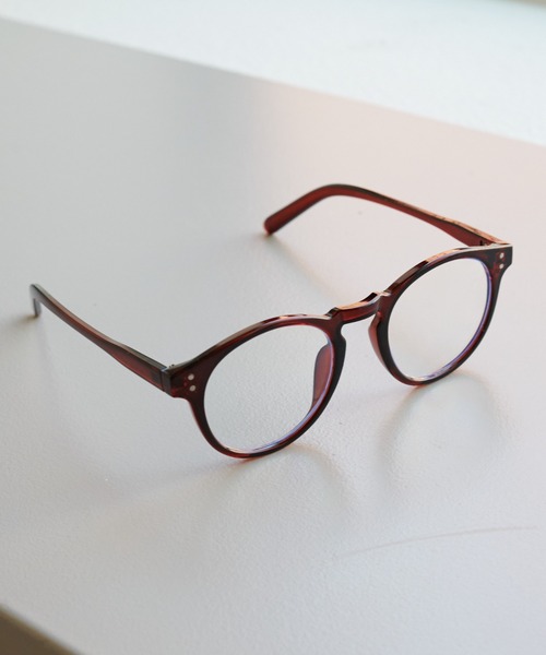 DISCOAT（ディスコート）の「防曇BLcutボストン眼鏡（メガネ・レディース・ブラック/ブラウン・FREE）」の4枚目の写真
