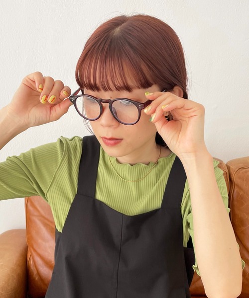 DISCOAT（ディスコート）の「防曇BLcutボストン眼鏡（メガネ・レディース・ブラック/ブラウン・FREE）」の19枚目の写真