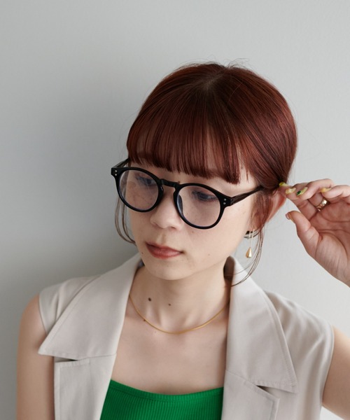 DISCOAT（ディスコート）の「防曇BLcutボストン眼鏡（メガネ・レディース・ブラック/ブラウン・FREE）」の22枚目の写真