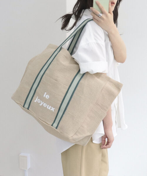fredy repit（フレディレピ）の「[新色追加]【別注】【Wisteria/ウィステリア】LESS DRESS TOTE BAG トートバッグ（トートバッグ・レディース・ブルー系その他7/グリーン系その他・FREE）」の4枚目の写真