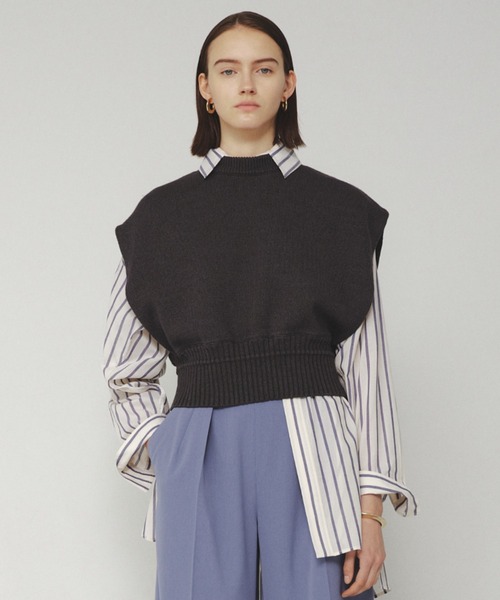 miesrohe ダブルフェイスニットTOPS MIESROHE（ミースロエ）の「washableダブルフェイスニット