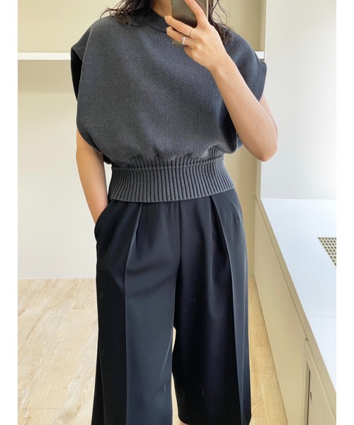 MIESROHE（ミースロエ）の「washableダブルフェイスニット
