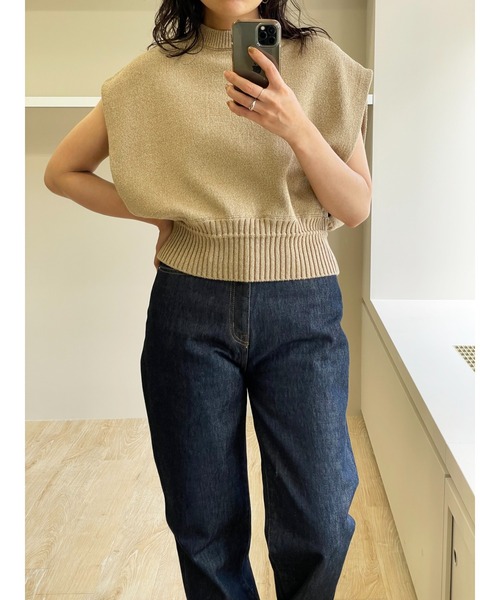 MIESROHE（ミースロエ）の「washableダブルフェイスニットトップス