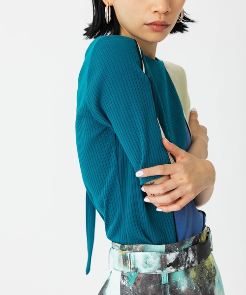 UNITED TOKYO(ユナイテッドトウキョウ)の「ホルターアシメカットソー(Tシャツ/カットソー・レディース・アイボリー/ブラック/ブルー・FREE)」の21枚目の写真